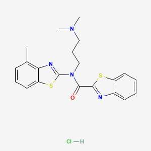 N-(3-(dimethylamino)propyl)-N-(4-methylbenzo[d]thiazol-2-yl)benzo[d]thiazole-2-carboxamide hydrochloride