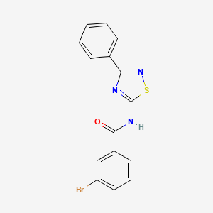 3-bromo-N-(3-phenyl-1,2,4-thiadiazol-5-yl)benzamide