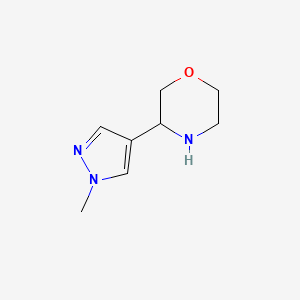 molecular formula C8H13N3O B2767351 3-(1-Methylpyrazol-4-yl)morpholine CAS No. 1368178-38-4