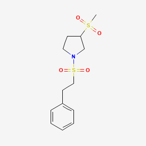 3-(Methylsulfonyl)-1-(phenethylsulfonyl)pyrrolidine