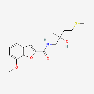 N-(2-hydroxy-2-methyl-4-(methylthio)butyl)-7-methoxybenzofuran-2-carboxamide