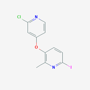 3-((2-Chloropyridin-4-yl)oxy)-6-iodo-2-methylpyridine