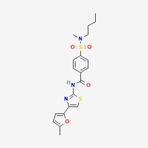 4-[butyl(methyl)sulfamoyl]-N-[4-(5-methylfuran-2-yl)-1,3-thiazol-2-yl]benzamide