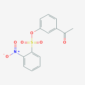3-Acetylphenyl 2-nitrobenzene-1-sulfonate