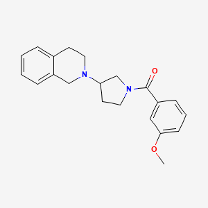 (3-(3,4-dihydroisoquinolin-2(1H)-yl)pyrrolidin-1-yl)(3-methoxyphenyl)methanone
