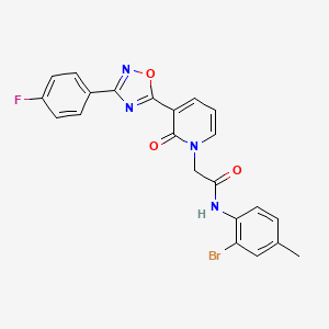N-(2-bromo-4-methylphenyl)-2-(3-(3-(4-fluorophenyl)-1,2,4-oxadiazol-5-yl)-2-oxopyridin-1(2H)-yl)acetamide
