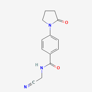 N-(Cyanomethyl)-4-(2-oxopyrrolidin-1-yl)benzamide