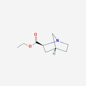 molecular formula C9H15NO2 B2767390 1-氮杂双环[2.2.1]庚烷-2-羧酸乙酯, (1R,2S,4R)-rel- CAS No. 921755-43-3