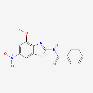 N-(4-methoxy-6-nitro-1,3-benzothiazol-2-yl)benzamide