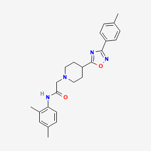 N-(2,4-dimethylphenyl)-2-{4-[3-(4-methylphenyl)-1,2,4-oxadiazol-5-yl]piperidin-1-yl}acetamide