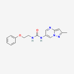 1-(2-Methylpyrazolo[1,5-a]pyrimidin-6-yl)-3-(2-phenoxyethyl)urea