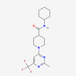 N-cyclohexyl-1-[2-methyl-6-(trifluoromethyl)pyrimidin-4-yl]piperidine-4-carboxamide