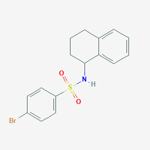 4-bromo-N-(1,2,3,4-tetrahydronaphthalen-1-yl)benzenesulfonamide