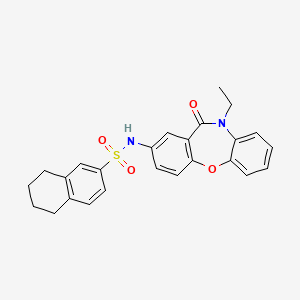 N-(10-ethyl-11-oxo-10,11-dihydrodibenzo[b,f][1,4]oxazepin-2-yl)-5,6,7,8-tetrahydronaphthalene-2-sulfonamide