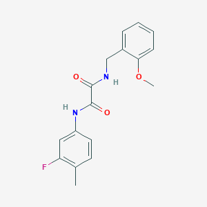 N1-(3-fluoro-4-methylphenyl)-N2-(2-methoxybenzyl)oxalamide