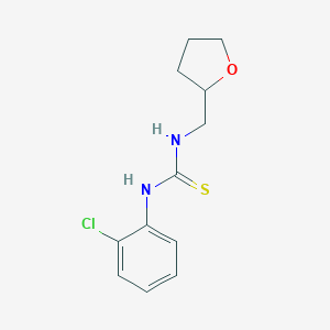 molecular formula C12H15ClN2OS B276744 N-(2-chlorophenyl)-N'-(tetrahydro-2-furanylmethyl)thiourea 