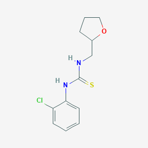 molecular formula C12H15ClN2OS B276744 N-(2-CHLOROPHENYL)-N'-TETRAHYDRO-2-FURANYLMETHYLTHIOUREA 