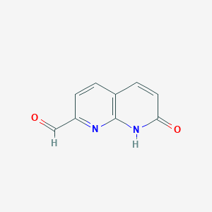 molecular formula C9H6N2O2 B2767441 7-Oxo-7,8-dihydro-1,8-naphthyridine-2-carbaldehyde CAS No. 959617-00-6