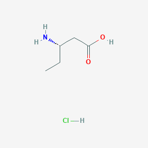 molecular formula C5H12ClNO2 B2767443 (S)-3-aminopentanoic acid hydrochloride CAS No. 2044705-61-3