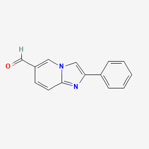 molecular formula C14H10N2O B2767448 2-Phenylimidazo[1,2-a]pyridine-6-carbaldehyde CAS No. 214958-30-2