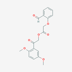 [2-(2,5-Dimethoxyphenyl)-2-oxoethyl] 2-(2-formylphenoxy)acetate