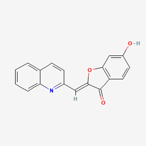 6-Hydroxy-2-(2-quinolylmethylene)benzo[b]furan-3-one