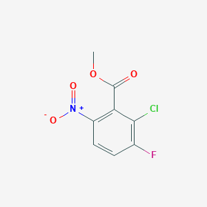 molecular formula C8H5ClFNO4 B2767462 Methyl 2-chloro-3-fluoro-6-nitrobenzoate CAS No. 1820739-83-0