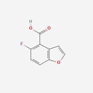 molecular formula C9H5FO3 B2767487 5-氟-1-苯并呋喃-4-羧酸 CAS No. 1782816-93-6