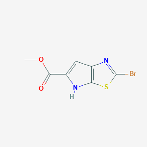 molecular formula C7H5BrN2O2S B2767495 甲酸2-溴-4H-吡咯并[3,2-d][1,3]噻唑-5-羧酯 CAS No. 2225143-90-6