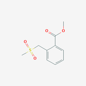 molecular formula C10H12O4S B2767496 甲酸2-(甲磺酰甲基)苯甲酯 CAS No. 25195-65-7
