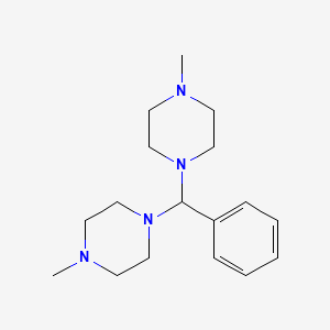 molecular formula C17H28N4 B2767499 4-甲基-1-[(4-甲基哌嗪基)苯甲基]哌嗪 CAS No. 308297-51-0