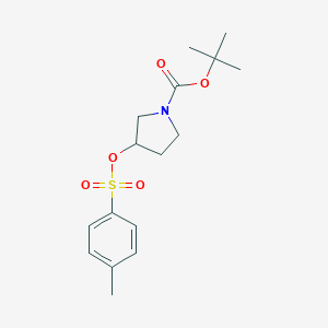 molecular formula C16H23NO5S B027675 叔丁基 3-(甲苯磺酰氧基)吡咯烷-1-羧酸酯 CAS No. 103057-45-0