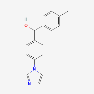 molecular formula C17H16N2O B2767522 [4-(1H-咪唑-1-基)苯基](4-甲基苯基)甲醇 CAS No. 866009-63-4