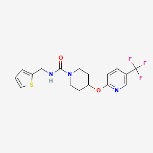N-(thiophen-2-ylmethyl)-4-((5-(trifluoromethyl)pyridin-2-yl)oxy)piperidine-1-carboxamide