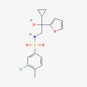 3-chloro-N-(2-cyclopropyl-2-(furan-2-yl)-2-hydroxyethyl)-4-methylbenzenesulfonamide