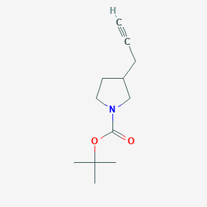 molecular formula C12H19NO2 B2767535 Tert-butyl 3-(prop-2-ynyl)pyrrolidine-1-carboxylate CAS No. 1207840-16-1