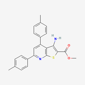 Methyl 3-amino-4,6-di-p-tolylthieno[2,3-b]pyridine-2-carboxylate
