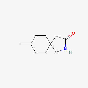 molecular formula C10H17NO B2767569 8-甲基-2-氮杂螺[4.5]癸烷-3-酮 CAS No. 1217862-78-6