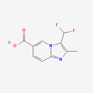 3-(Difluoromethyl)-2-methylimidazo[1,2-a]pyridine-6-carboxylic acid