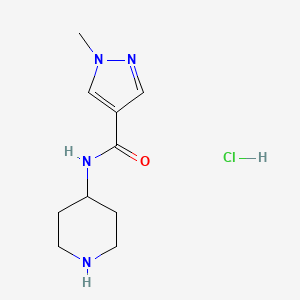1-methyl-N-piperidin-4-ylpyrazole-4-carboxamide;hydrochloride