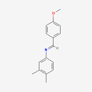 Benzenamine, N-(4-methoxybenzylidene)-3,4-dimethyl-