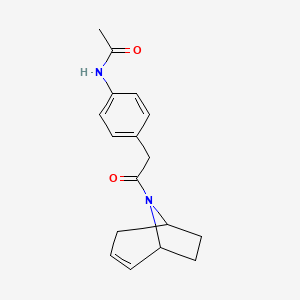 molecular formula C17H20N2O2 B2767590 N-(4-(2-((1R,5S)-8-氮杂双环[3.2.1]辛-2-烯-8-基)-2-氧代乙基)苯基)乙酰胺 CAS No. 1797875-04-7