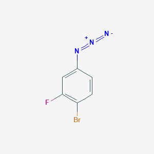 molecular formula C6H3BrFN3 B2767592 4-Azido-1-bromo-2-fluorobenzene CAS No. 1492715-10-2