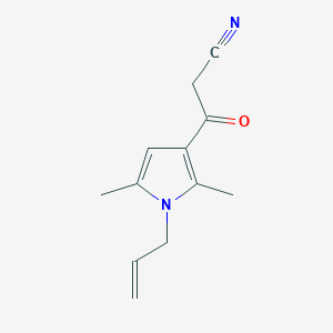 3-[2,5-dimethyl-1-(prop-2-en-1-yl)-1H-pyrrol-3-yl]-3-oxopropanenitrile