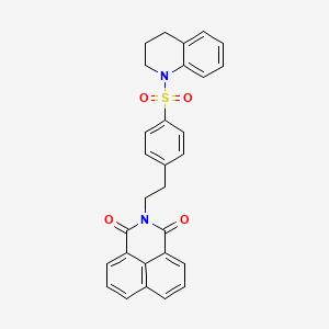 2-(4-((3,4-dihydroquinolin-1(2H)-yl)sulfonyl)phenethyl)-1H-benzo[de]isoquinoline-1,3(2H)-dione
