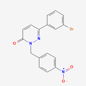 6-(3-Bromophenyl)-2-[(4-nitrophenyl)methyl]pyridazin-3-one