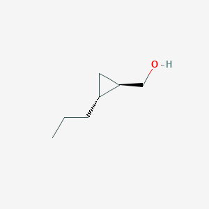 molecular formula C7H14O B2767639 2alpha-Propylcyclopropane-1beta-methanol CAS No. 147228-48-6