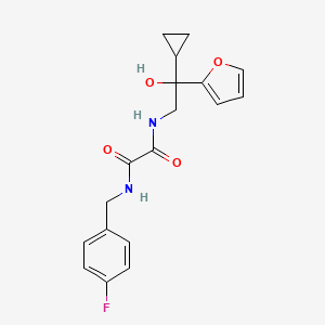 N1-(2-cyclopropyl-2-(furan-2-yl)-2-hydroxyethyl)-N2-(4-fluorobenzyl)oxalamide