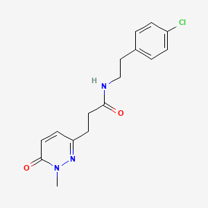 N-(4-chlorophenethyl)-3-(1-methyl-6-oxo-1,6-dihydropyridazin-3-yl)propanamide