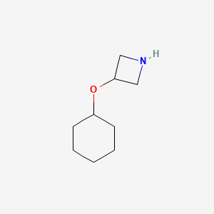 molecular formula C9H17NO B2767655 3-(Cyclohexyloxy)azetidine CAS No. 1488631-61-3